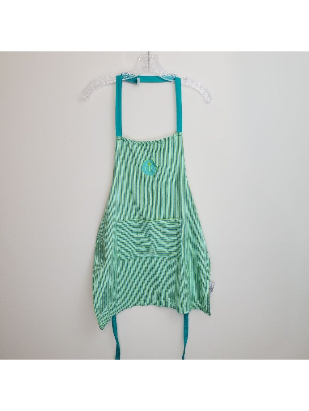 Pampered Chef striped cotton apron